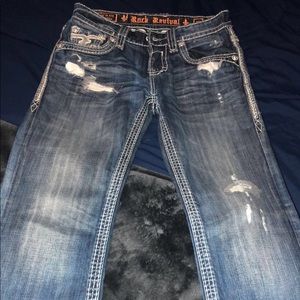 Men Rock Revival Jeans